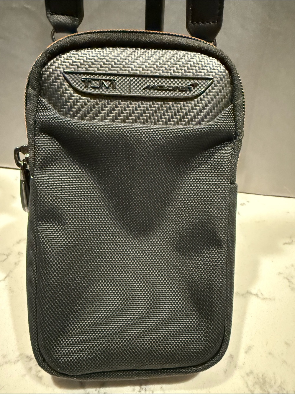 Tumi Gray Men's Compact Crossbody Pouch
